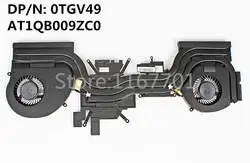 Ноутбук/Тетрадь радиатор охлаждения процессора радиатор и вентилятор для Dell M17X 17 R4 GTX1080M GTX1070M GTX1060M 04RFW1 0FRPY8 AT1QB009ZC0 138 W