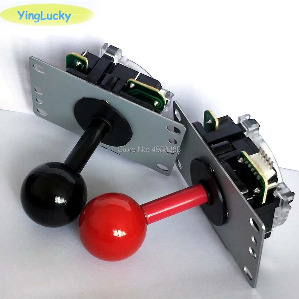 2 piezas copia SANWA joystick con Micro interruptor para máquina de juego de alta calidad de Color rojo rosa amarillo verde azul