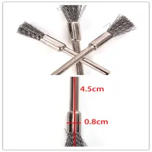 15 шт./лот 40 мм в упаковке электрический шлифовальный проволочной щеткой Сталь вращающаяся щетка проволочной щетки колеса шлифовальный станок инструмент