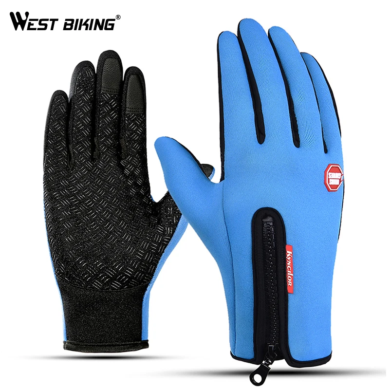 WEST BIKING Warm Cycling Gloves Touch Screen Bicycle Gloves for Men