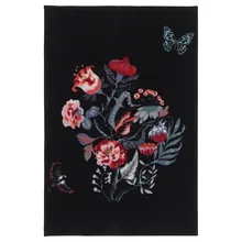 90x60 см Ковер, низкий ворс, черный