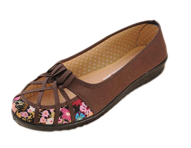 La Espadrilles Mocassins kafeise 2017 Toile Nouvelle Taille Plus huangse 35 meihongse 41 Respirant Hongse Chaussures Marque Évider Appartements Femmes G11 Été lvse lanse Huanqiu FEaCa