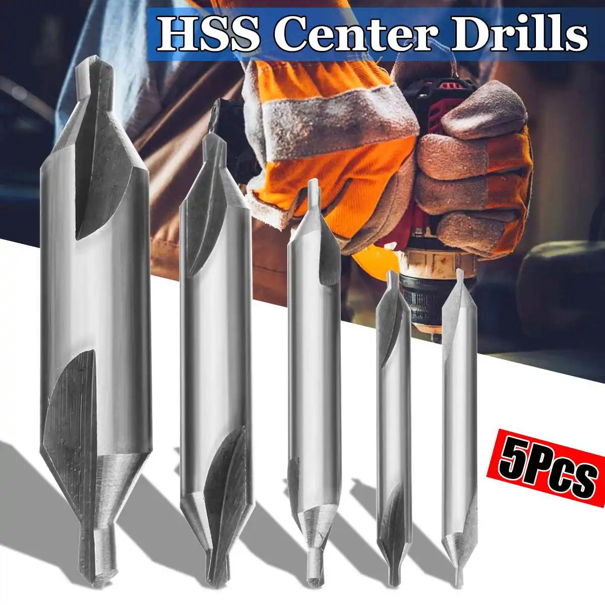 

5 Pcs HSS 1/1.5/2.5/3.15/5mm Drills 60 Degree Angle Bit Hole Cutter