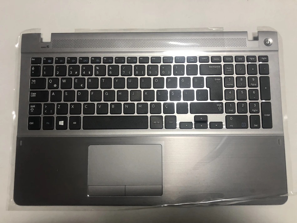 

Turkish Latin top Palmrest Cover keyboard For Samsung NP370R5E NP450R5E NP470R5E NP510R5E with Touchpad BA75-04651F TR LA Layout