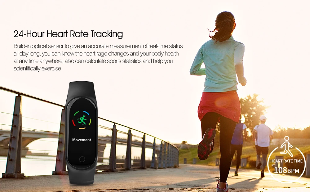 M3 0.96 inch Sports Smart Bracelet Bluetooth 4.0 IP67 Waterproof Call / Message Reminder Heart Rate Monitor Blood Pressure Functions