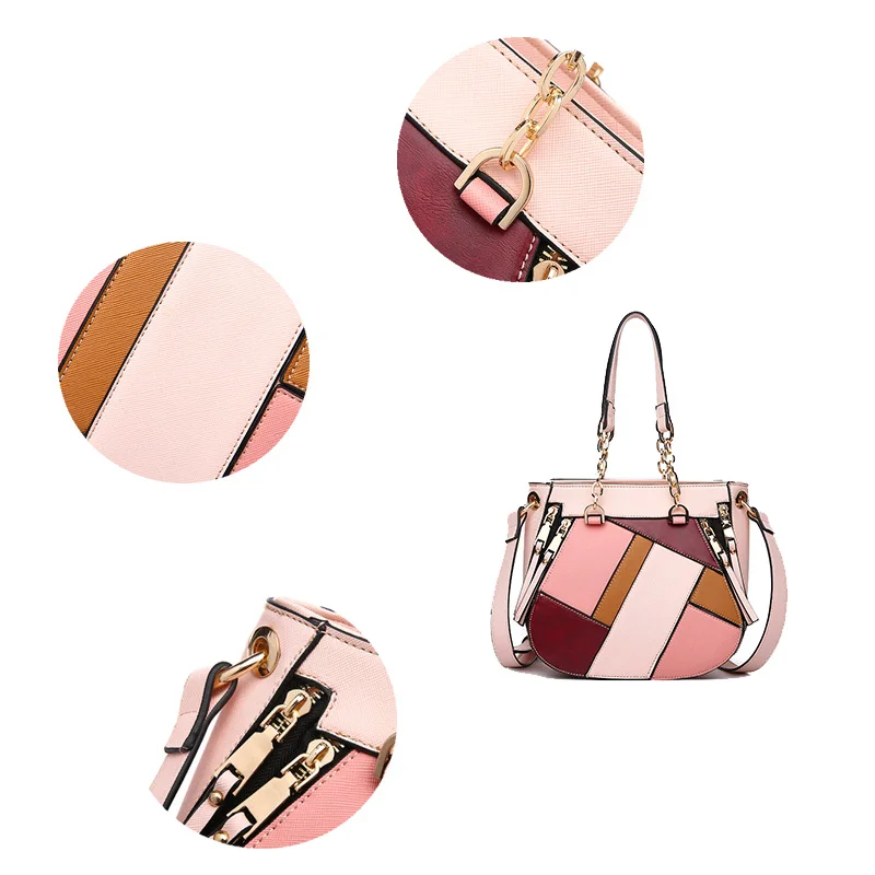 Crossbody Cucitura Grafici A Alta Qualità Catena Elaborazione Modo Sella Di Signore Donne e Per Delle A Forma c Bag b Borse Stampa d 2018 Dell'unità Le Spalla nC7q6TwW