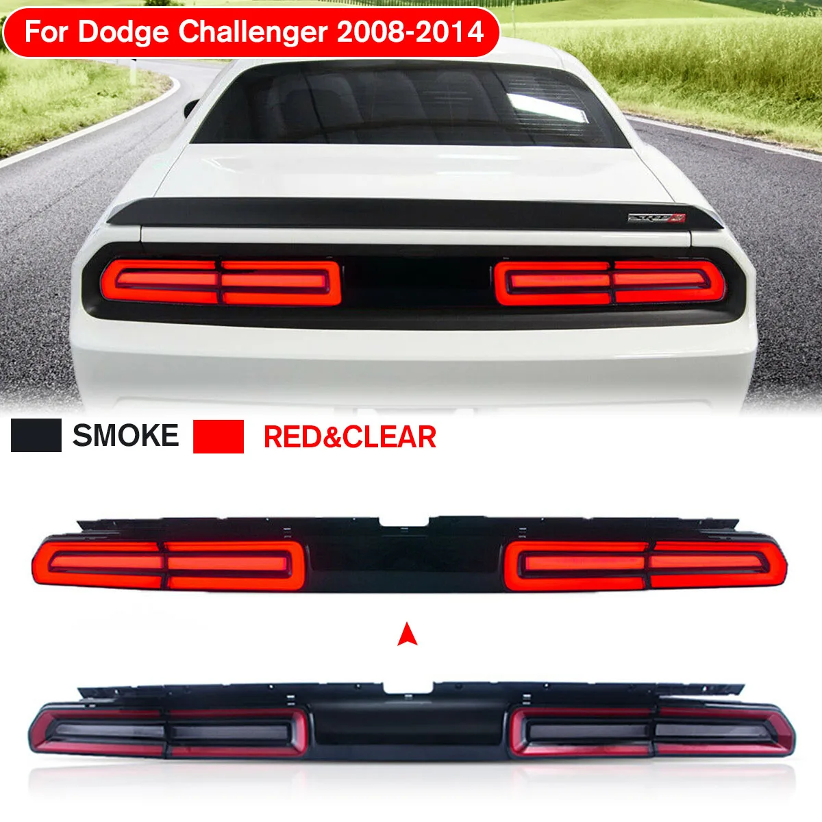 

Car Accessories Tail Lamp LED Tail Light Full Led Light Bar and Sequential Indicator Fit for Dodge Challenger 2008-2014