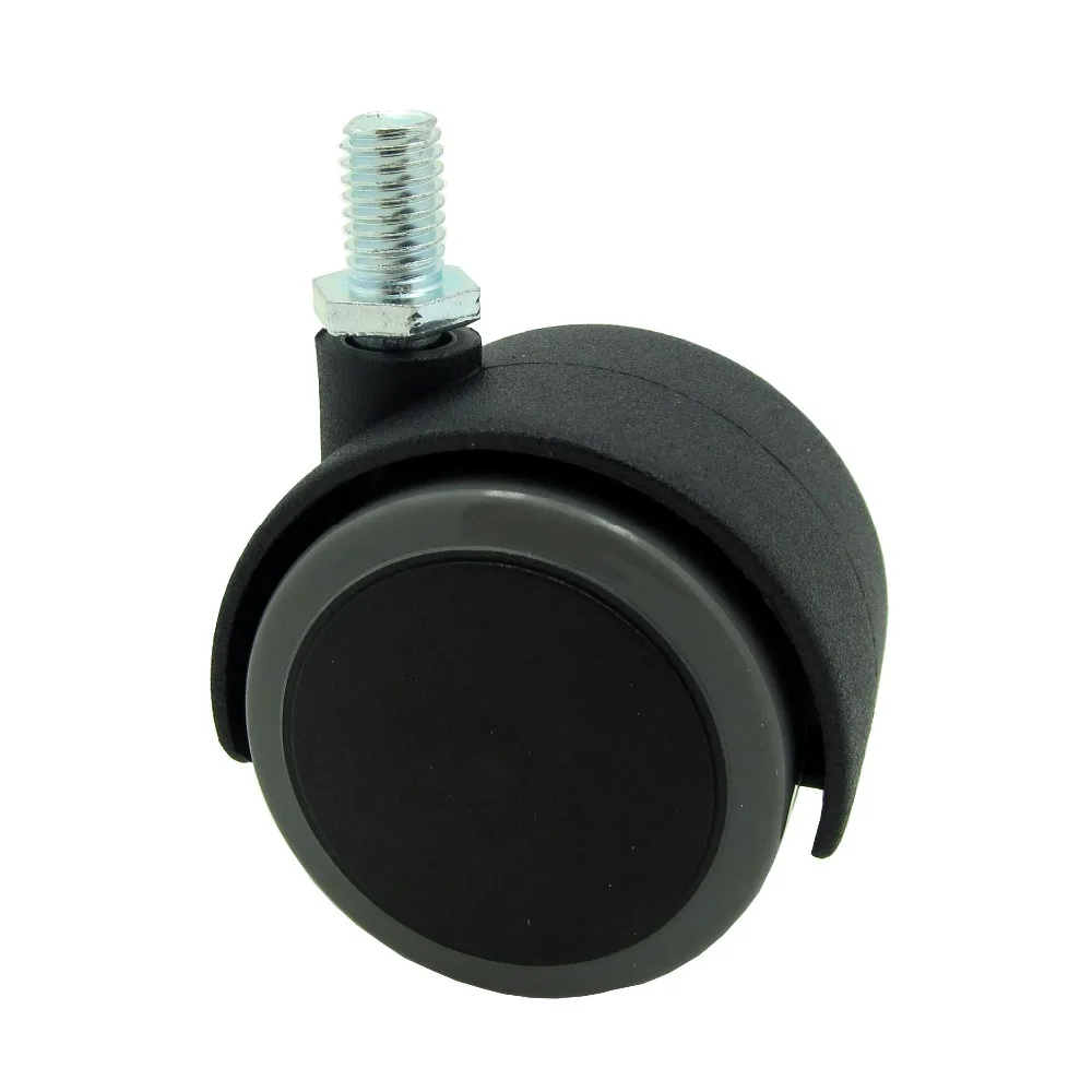 4PCS EDL 50mm Furniture Casters Wheels 25Kg PA Nylon Polyurethane PU