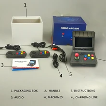 5 шт. ретро игровых автоматов игровой консоли 16 ГБ памяти 4," Портативный Ручные игры со встроенным 3000 классические игры ТВ игры