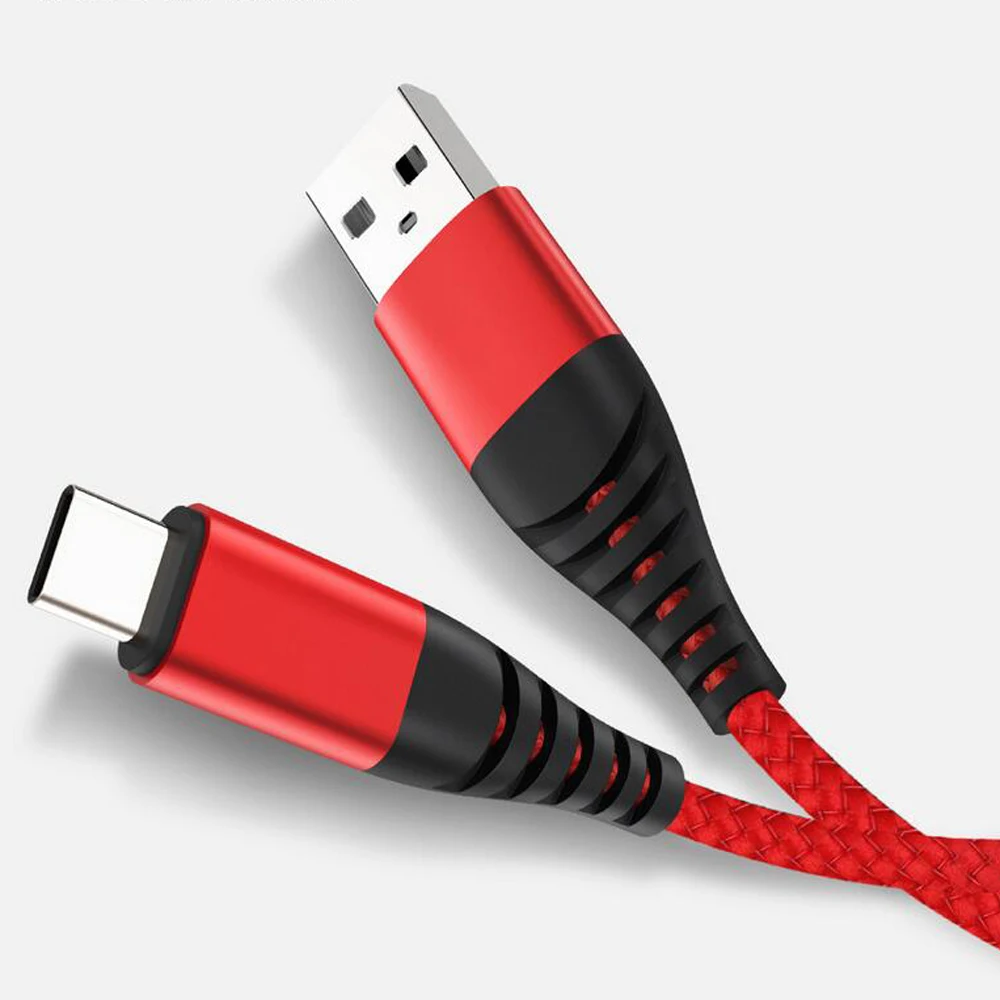 Micro USB кабель для зарядки 2.4A быстрой iPhone шнур Usb передачи данных Type C Redmi Note 7