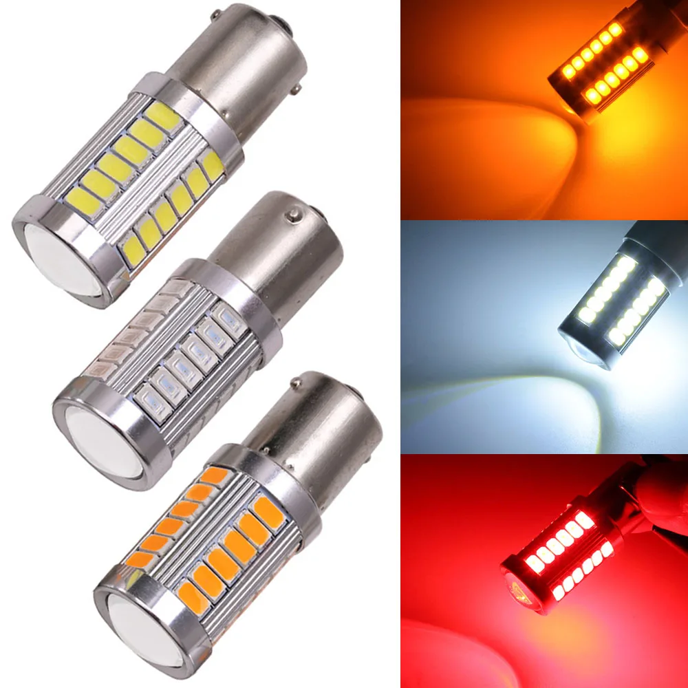 2 Шт 1157 BAY15D 5630 33SMD Автомобильный свет светодиодный автомобильный Тормозная лампа
