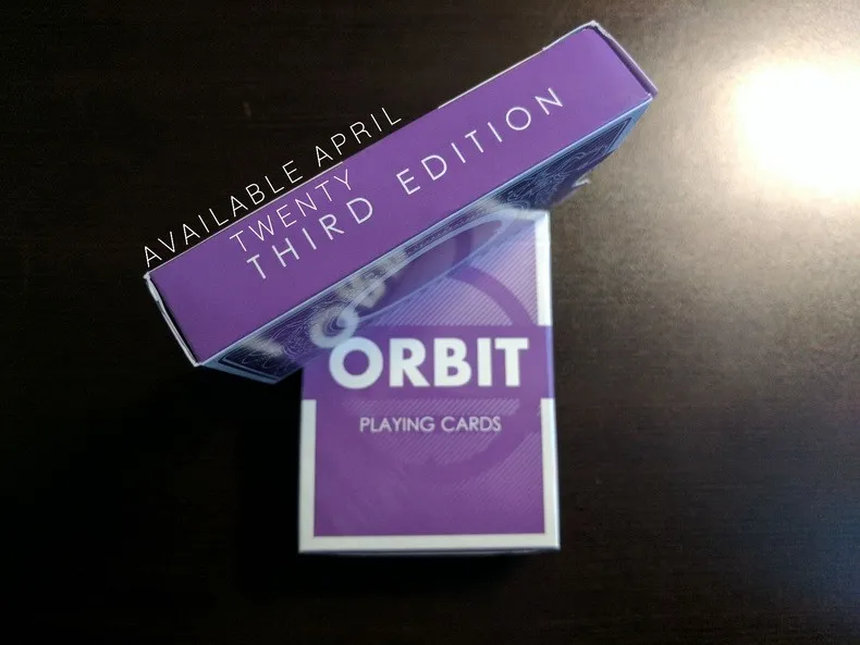 Orbit V3 фиолетовый колода игральных карт бренд Покер Размер Запечатанный магический реквизит