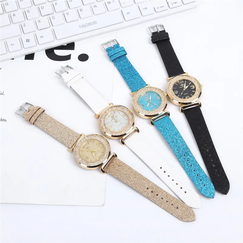 Women's watches brand fashion ladies watch Crystal Stainless Steel Analog Quartz Wrist Watch clock Relogio feminino M03 (8)