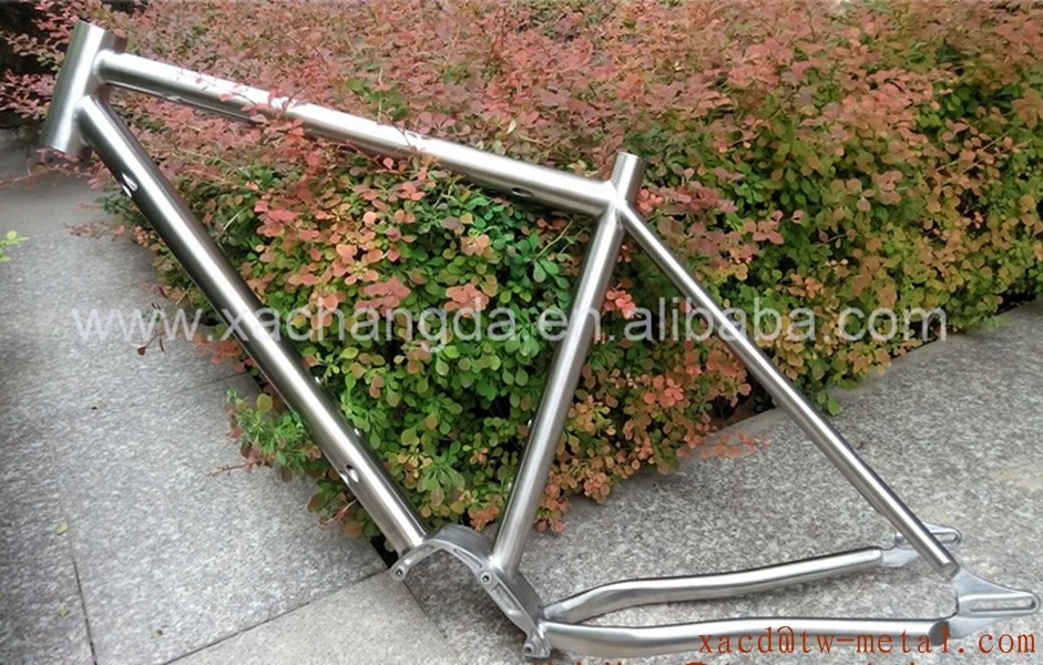 

Titanium fat bike frame with gearbox customized super light Ti fat bicycle frame made XACD 54cm Ti snow bike frame with gear box