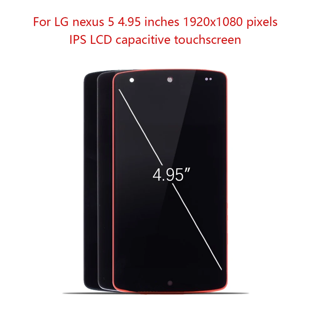 4 95 &quotSinbeda для LG Nexus 5 жк сенсорный экран с рамкой дигитайзер замена D820 дисплей Nexus5