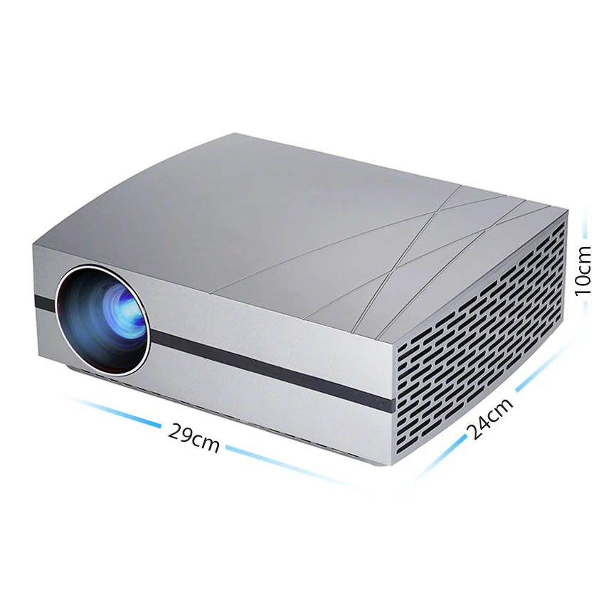 AUN proyector LED F20 (opcional Android proyector apoyo 4 K AC3) 4000 lúmenes 1280*800 resolución HIFI altavoz 3D inteligente TV de cine - 4