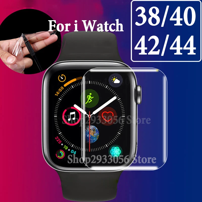 

Full Cover For i Watch 4 3 2 1 Protective Film On The Original 38mm 42mm 40mm 44mm Soft Screen Protector Protection (Not Glass)