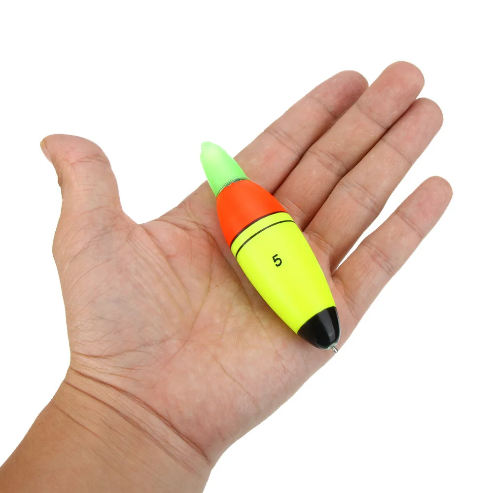 ليلة الصيد يطفو مضيئة إيفا رغوة نوع الصيد تعويم الإلكترونية مصباح LED متوهج ينحني ضوء عصا بوبر العوامة 88 YS-B