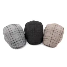 Высококачественная винтажная Клетчатая Шерстяная кепка газетчика для мужчин и женщин шляпа художника Женская Кепка унисекс