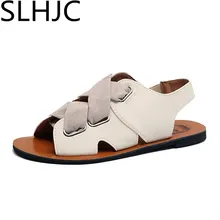 SLHJC Sommer Schuhe Frauen Retro Vintage Fischer Schuhe Flachem absatz Sandalen Sommer Wohnungen