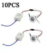 10pcs Led Recessed Cabinet mini Spot light 1W 3W Mini downlight Include Led Driver AC85-265V 31mm*21mm 8 Color Emitting Light IL