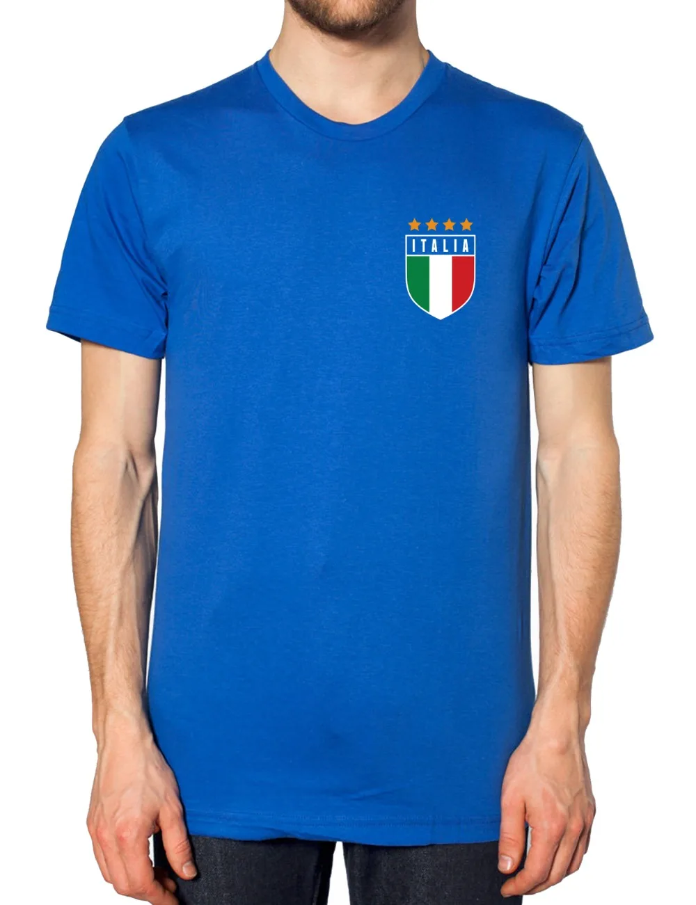 Summer Mens Summer Tops Tees T Shirt Retro Italy Footballer T Shirt