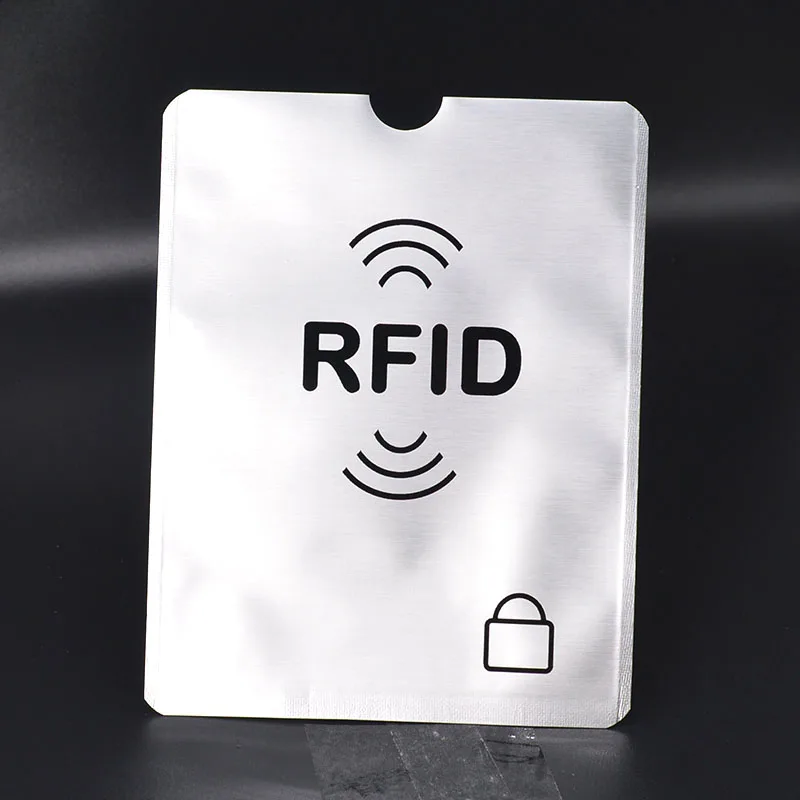 RFID блокирующий рукав алюминиевый чехол для паспорта Противоугонная RFID защита для паспорта металлическая Алюминиевая фольга Чехол для паспорта Блокировка