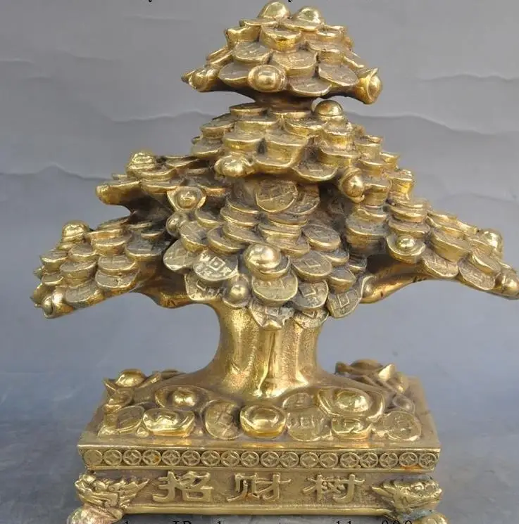 6327 &lt+ + 8 &quotКитайский фэн-шуй Lucky brass для богатства с юаньбао монетами украшают