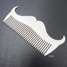 1 шт для бороды, из нержавеющей стали, Антистатическая Расческа Щетка для усов джентльмен волос Инструменты для моделирования