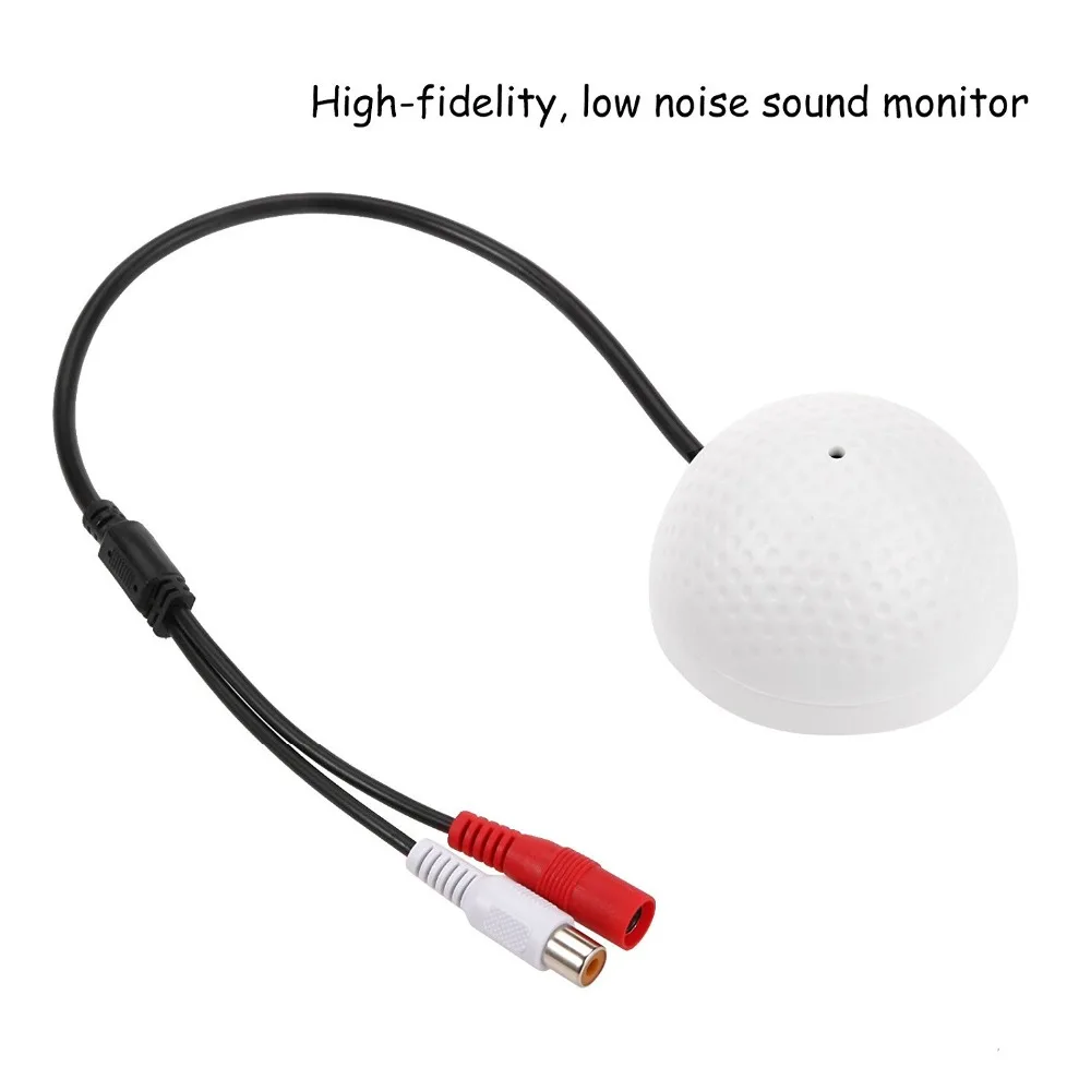 Lofam Cctv Microphone Audio Pick Up Device High Sensitivity Wide
