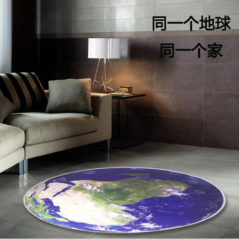 3D Earth Round Mat 80/100/120CM Parlor Hallway Moon Carpet Computer Chair Mat Kids Room Living Room Rugs For Coatroom Decoration 3D Earth Round Mat 80/100/120CM Parlor Hallway Moon Carpet Computer Chair Mat Kids Room Living Room Rugs For Coatroom Decoration