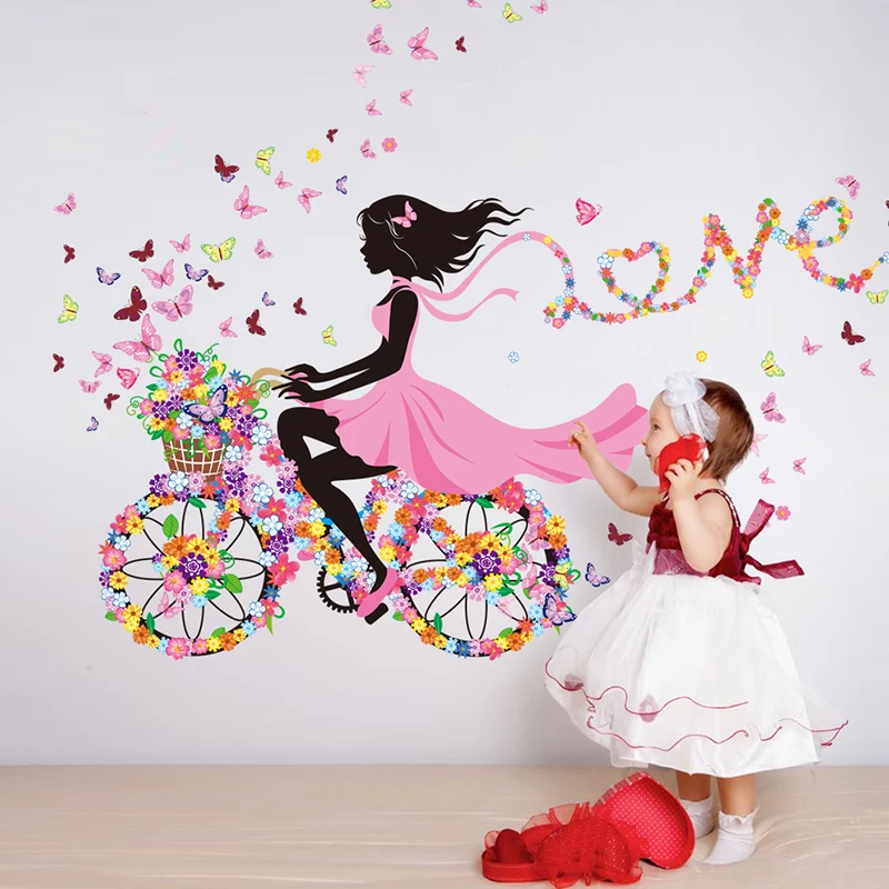 diy wall decor lovely girl art wall stickers for kids rooms home decor bedroom living room - Diy Wall Decor For Bedroom diy wall decor lovely girl art wall stickers for kids rooms home decor bedroom living room - Diy Wall Decor For Bedroom