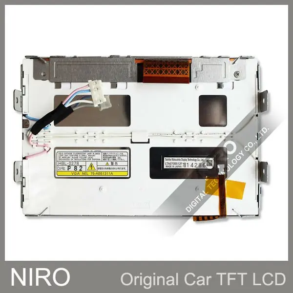 Niro DHL/EMS Новые оригинальные A+ Автомобильные TFT ЖК-мониторы от LTA070B512F и сенсорный экран(длинный узкий кабель