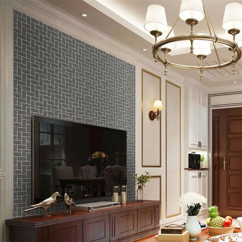 Removable  Natural Brick Self-adhesive Wallpaper DIY Wall Sticker Panels Decal Waterproof Room Decorations New hot sale C0306   04