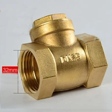 DN25 G" BSPP латунный обратный клапан с внутренней резьбой, одноходовой клапан, толщина 3 мм, длина 57 мм
