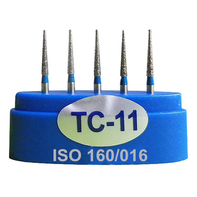 15Pcs Dental Diamond Burs TC 11 Drill DIA BURS for High Speed Handpiece