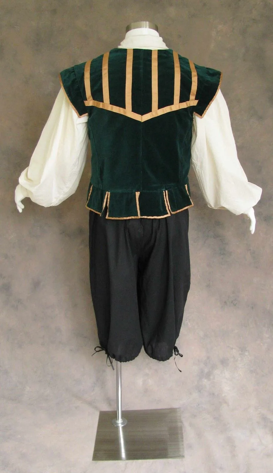 Men/'s Renaissance Doublet Costume Game of Thrones GOT Ren Faire Cosplay Black 4X