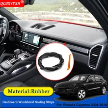 QCBXYYXH автомобиль-Стайлинг анти-звуконепроницаемые не пропускающие шума пылезащитный приборной панели автомобиля Лобовое стекло уплотнительные полосы подходят для Porsche Cayenne 2008