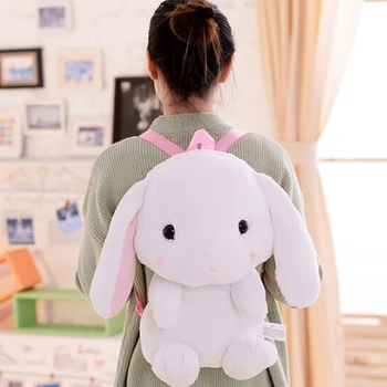 

1 piece 50cm Cartoon Selling Bag Plush Backpack cartoon rabbit Knapsack School Bags For Kids Low Price Kawaii Toy Free Shipping