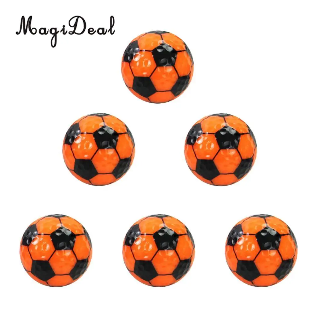 MagiDeal Set 6 Golf Ball Training Practice Balls for Children Adult Beginners Home Garden Travel Indoor Outdoor Sports Gift