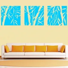 3 Pcs Large Bamboo Wall Stickers Removable Art Vinyl Decal Home Decor Mural DIY High Quality Wallpaper Customized Colors SA362