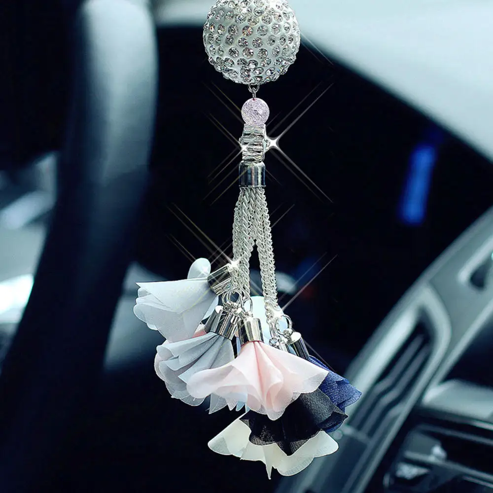 

Car Pendant Transparent Crystal Snowflakes Decoration Suspension Ornaments Sun Catcher Snowflake Hanging Car Pendant