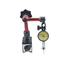 Waterproof Lever Indicator Dial Test 0.01mm High Precision Dial Indicator With Flexible Magnetic Metal Base Dropship universal metal magnetic base for lever dial test gauge indicator mayitr precision rotary magnetic stand holder measuring tool