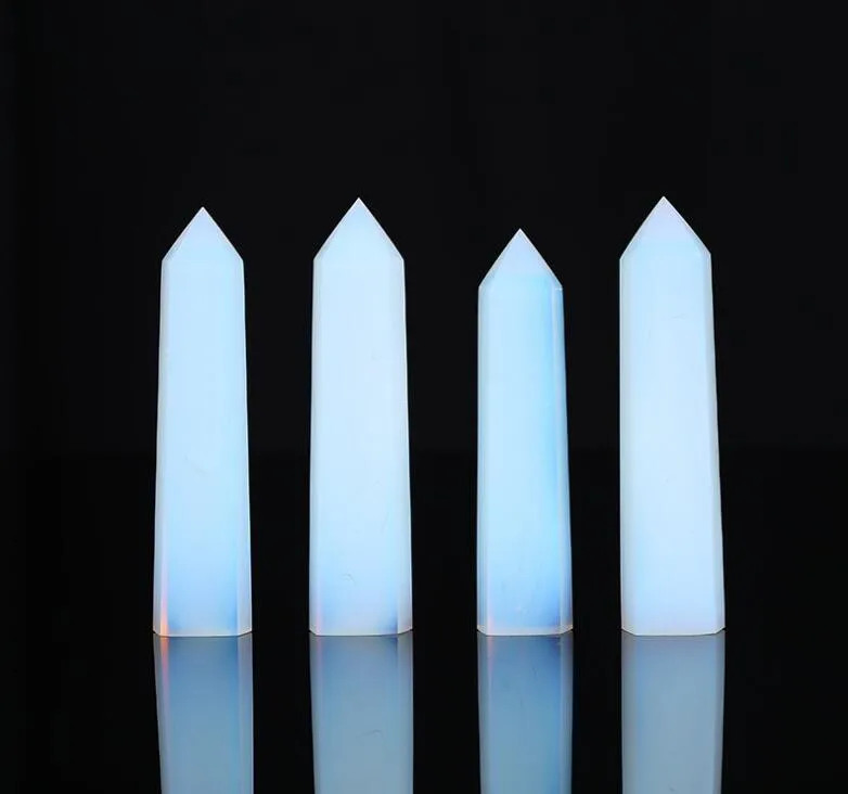 Natural crystal opal carving pillar point single wand for home decoration | Украшения и аксессуары