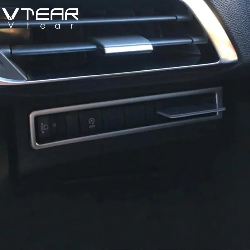 Vtear для peugeot пежо 3008 GT 5008 аксессуары интерьера фар Кнопка регулировки рамка ABS