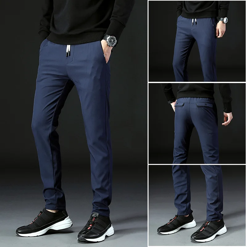 MRMT брендовые осенние и зимние мужские брюки повседневные эластичные брюки для мужчин модные Молодежные брюки спортивные брюки - Цвет: K668