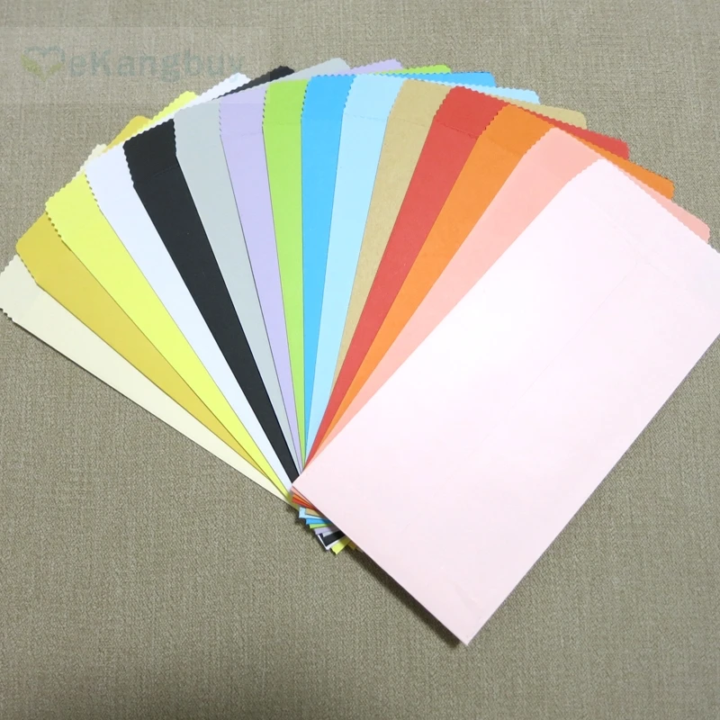 50 шт 170x85 мм(6," x 3,3") цветной бумажный конверт вертикальный Подарочный конверт в китайском стиле