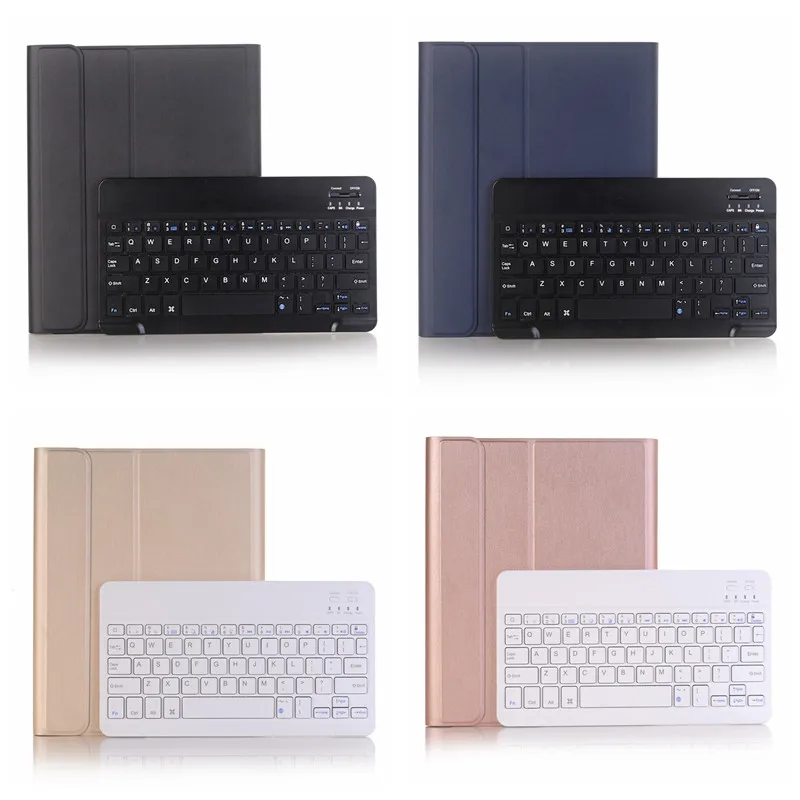 Slim Bluetooth Keyboard Case for iPad Pro 10.5 with Pencil Holder PU Leather Cover for iPad Pro 10.