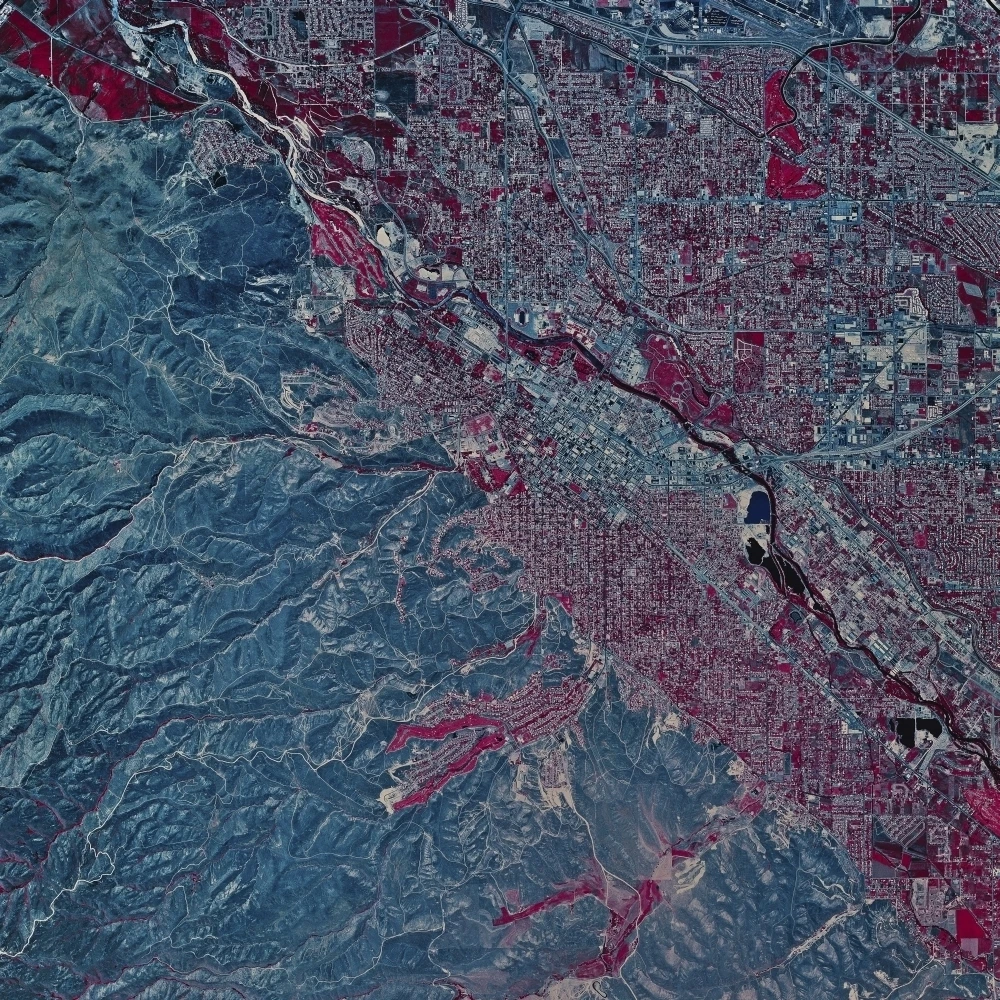 Satellite view of Boise  Idaho Poster Print (27 x 27)