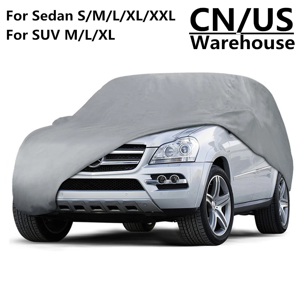

Universal SUV Automobile Car Cover UV Sun Dust Proof Resistant Full Cars Covers Coat M L XL For Toyota Jeep Chevrolet Land Rover